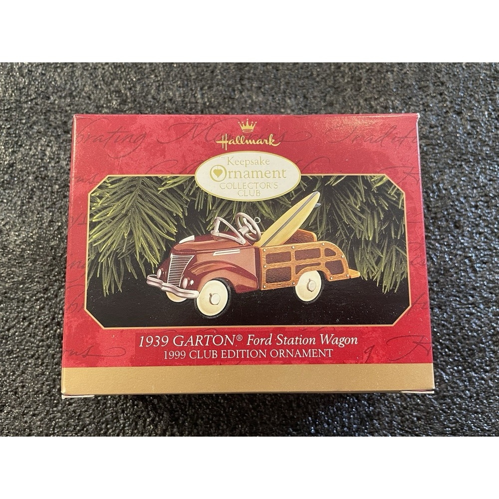Hallmark Keepsake Ornament Collectors Club "1939 GARTON Ford Station Wagon"